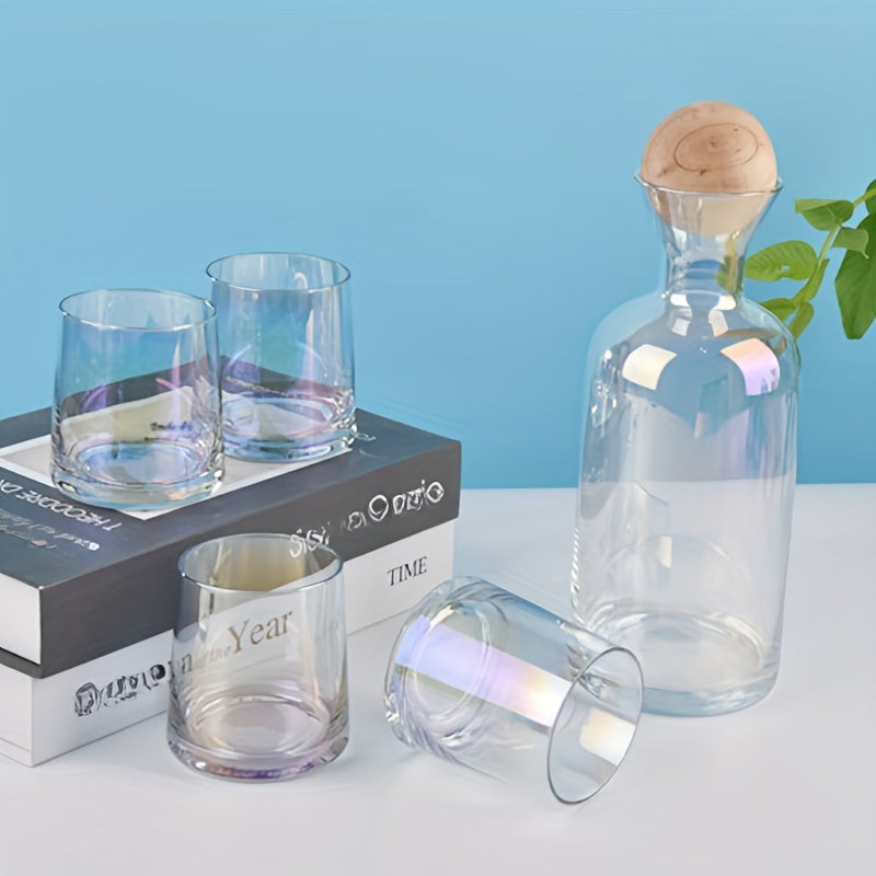 Luxury Glass Pitcher Set 5pcs Luxury Glass Water and Juice Pitcher Set - Elegant Thermal Resistant Drinking Glasses for Hot\u002FCold Beverages, Tea,, Juice Serving - Durable Glass Cup Collection for, Parties, Catering