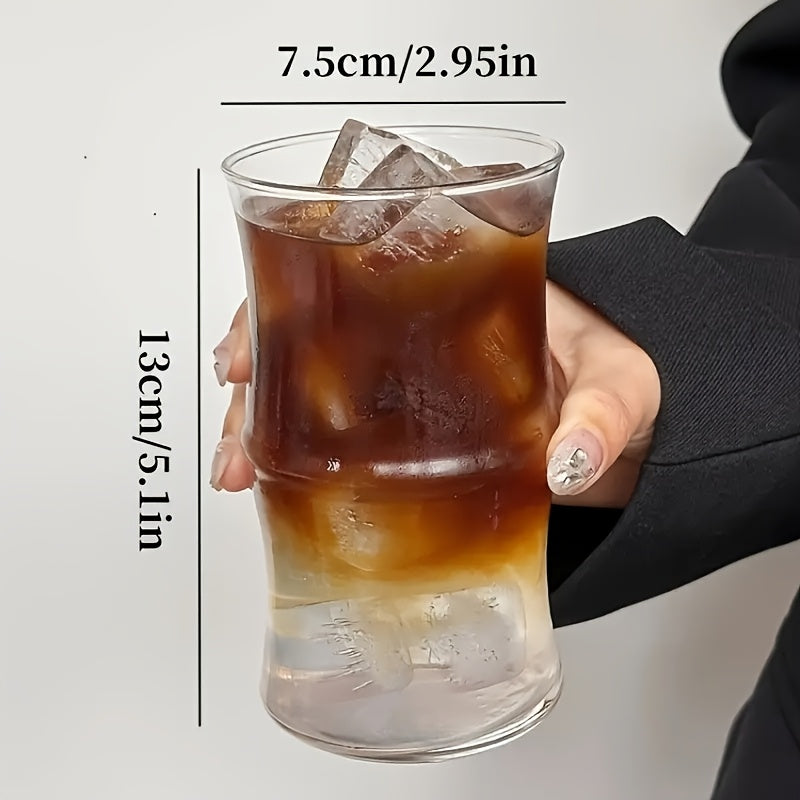 Set of 1\u002F4\u002F8 High Borosilicate Glass, Shaped Glass, Roostertail Glass, Moo Glass, Long Drink Glass, Beverage Glass, Juice Glass, Ice Coffee Cup