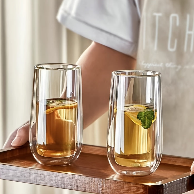 Double-Layer Insulated Cups 4pcs\u002F6pcs High Borosilicate Double-Layer Insulated Cups for Home Use, Milk Cups, Beverage Cups