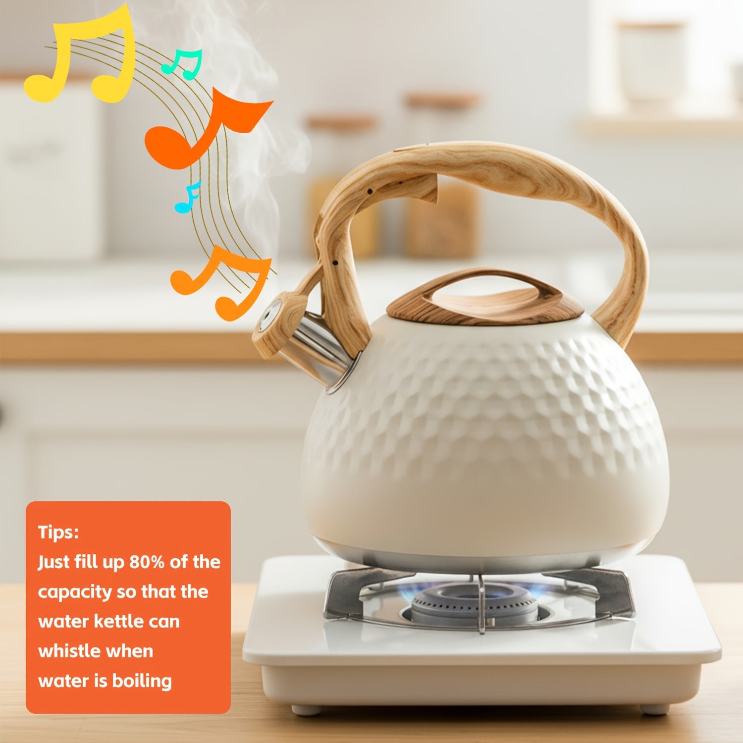 One 3-liter Stainless Steel Large-capacity Hammered-pattern Tea Pot, Suitable for Both Household and Commercial Use, and Can Be Used with Induction Cookers and Gas Stoves as a Universal Pot.