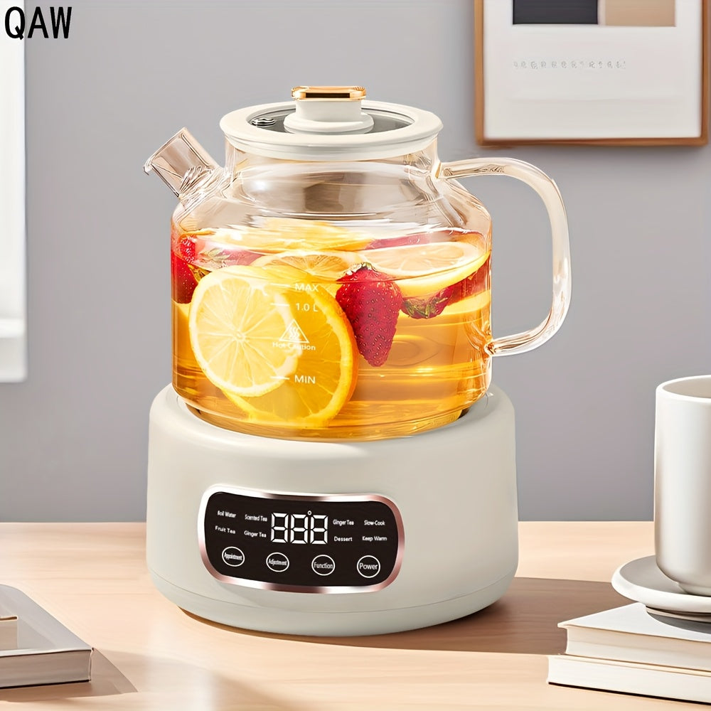 Thanksgiving Gift US Standard Full Glass Health Pot | Multi-Functional Tea Maker, Small Office Flower Tea Pot, Electric Cup, Kettle, 600W, Black Friday Thanksgiving Gift